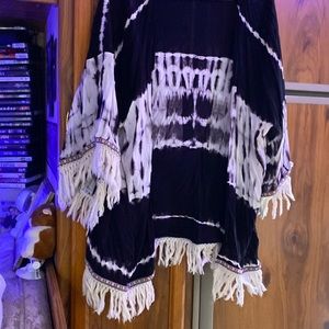 Tassel fringe cardigan